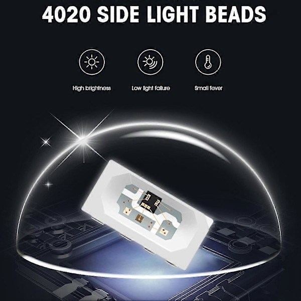 100 stk. Sk6812 Side-a Sk6812 Ic i LED-chip Sidebelysning Smd 4020 Rgb til Strip Display Skærm Indi