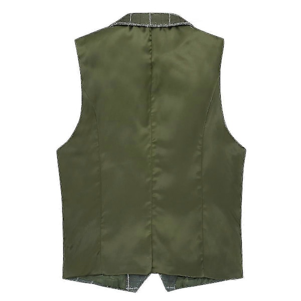Rutig V-ringad väst för män, Slim Classic Vest (Ruipei)