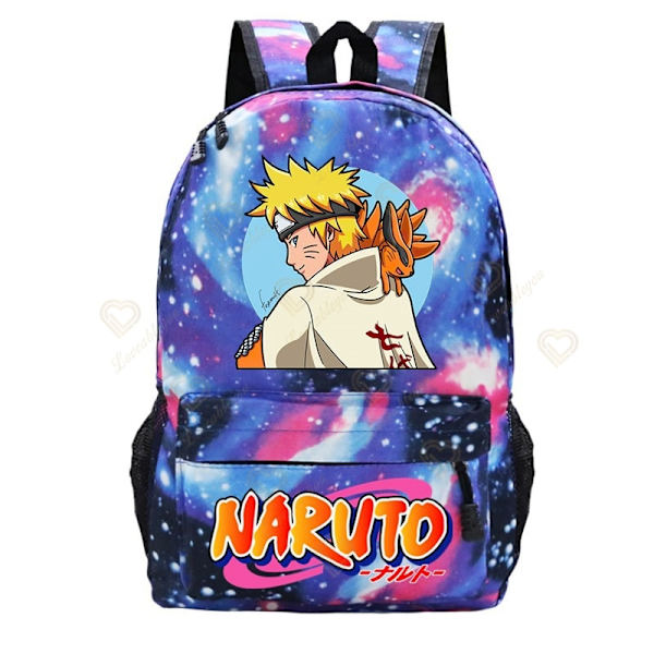 Anime Naruto Akatsuki -painettu Galaxy-reppu lasten koululaukku style 10