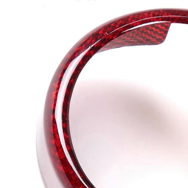 Bil Ægte Kulfiber Grill Logo Ydre Ring Dækning Passer Til Giulia 2017-2020