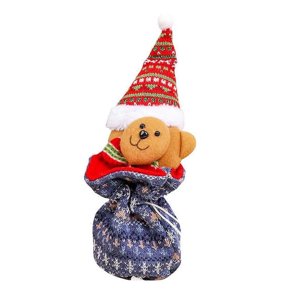 Julklappspåse Present Julartiklar Snögubbe/Älg/Jultomte Form 2