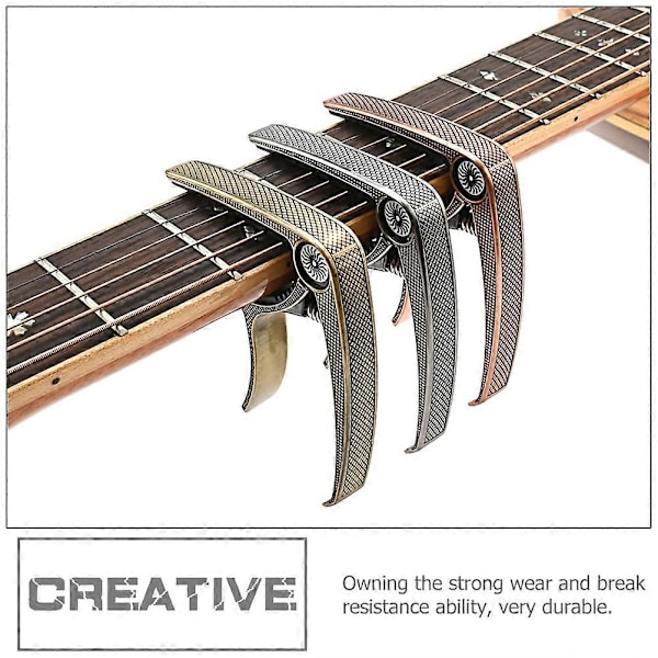 Gitarrklämma Metall Ton Modifierad Klämma Portabel Klassisk Gitarr Utsökt Capo