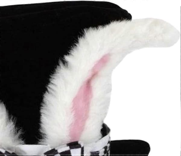 Påskehare ørehatt unisex hatt hodeplagg kaninhatt hodeplagg utkledning svart