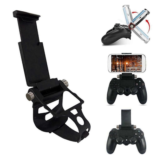 Mobiltelefon Spillklips Holder Klemme Brakett For Ps4 Dualshock 4 Spillkontroller Gamepad Justerbar