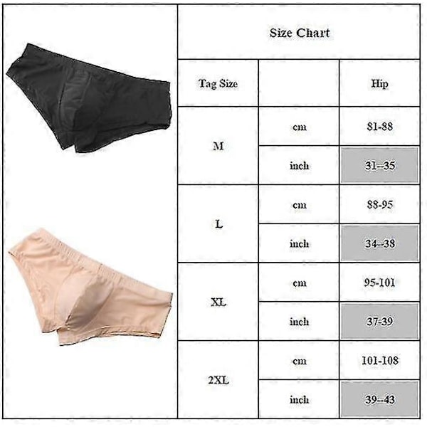 Herre Åndbart Undertøj Boxershorts Sport Strand Trusser Underbukser Skin Colour M
