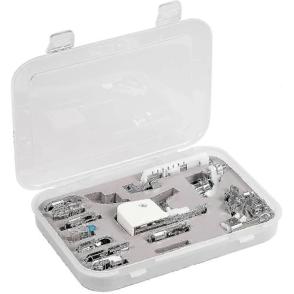 15 st Symaskinsfötter Set Gåfot Kit För Brother Singer Hushållssymaskin