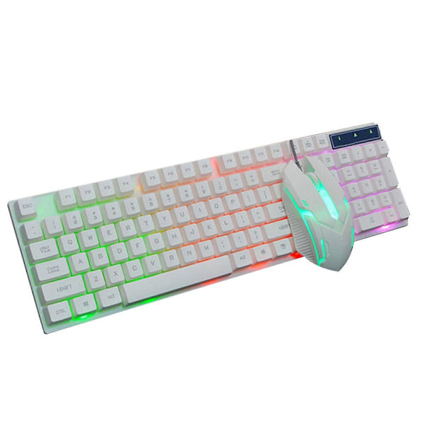 Gaming Tastatur og Mus Sæt Intet Driverbehov Ergonomisk Design DPI Justerbar Bærbar Computer Kablet Tastatur og Mus