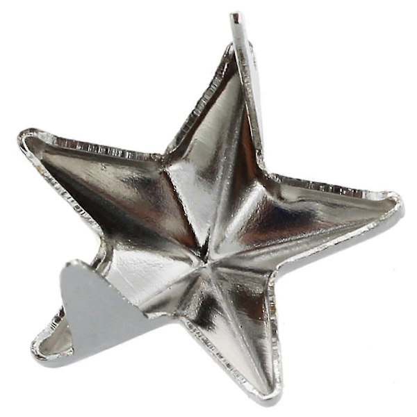 100 X Hopeanvärisiä Tähtiniittejä Laukkuun/kenkiin/käsineisiin 10mm