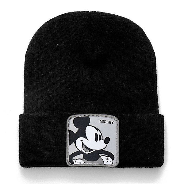 Mössor för kvinnor och män, stickad beanie, vintermössor stretchig mjuk mössa, varma stickade vintermössor, presenter Mickey