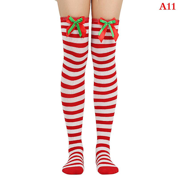 Julgransprydnader Strumpor Randiga Långa Strumpor Juldekorationer style 1