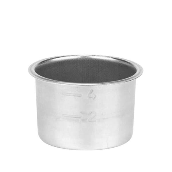 Trykk Kopp Filter Kaffemaskin Espresso Tilbehør Avtakbar Pulverkopp Rustfritt Stål Pulver