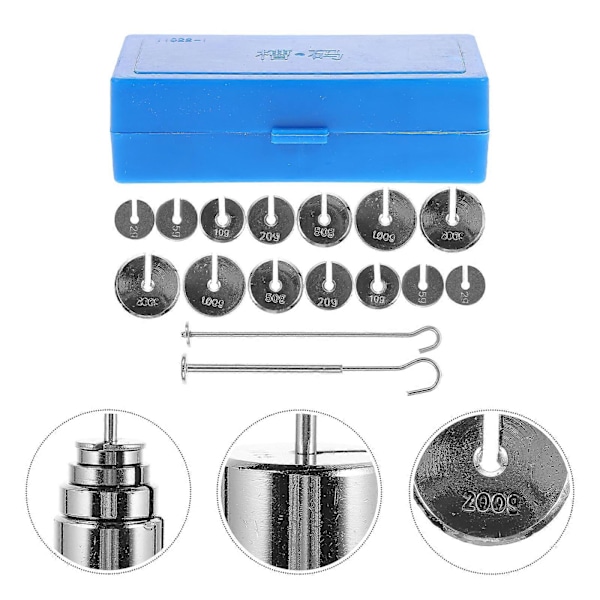 1 Set Slitsade Massor Metall Slitsade Vikter Laboratorium Metall Slitsade Massor för Experiment