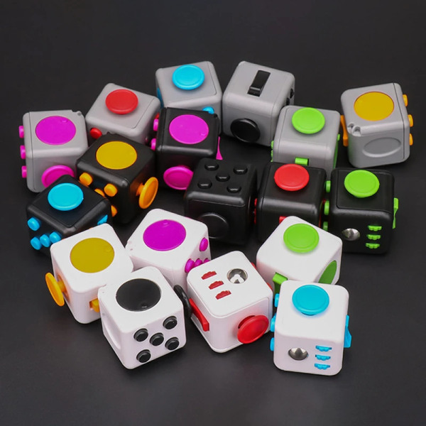 Stress Relief Terning Legetøj Dekompression Terning Antistress Legetøj Fidgets Antistress Børn Antistress Spil Legetøj Til Voksne 18 stilarter WH-4