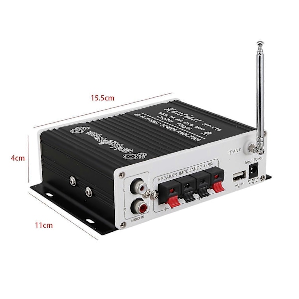 Kentiger V10 Forstærker Bluetooth Hi-fi Klasse- Stereo Super Bass Audio Power Forstærkere Bil Senior S