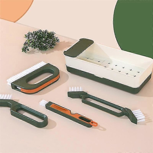 Handhållen Groove Spacetile Fogborste Kit Djup Detaljrengöring För Fönster Dörrar Spår Spaceclea