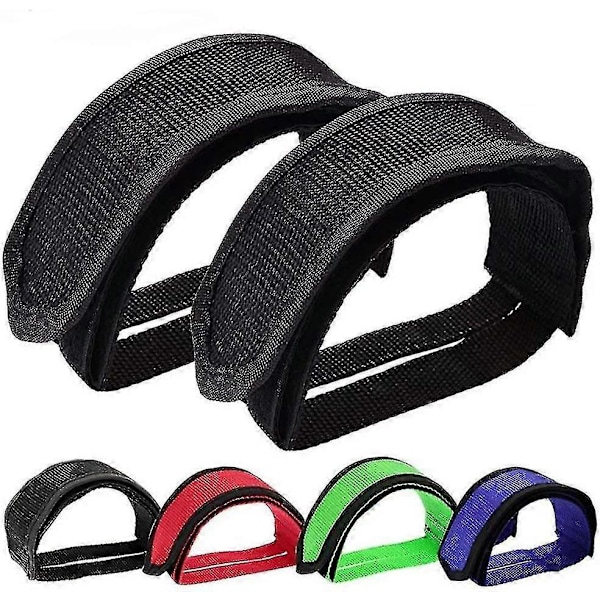 Par Cykel Pedal Stropper Pedal Tåclips Stropper Tape Til Fixed Gear Cykel