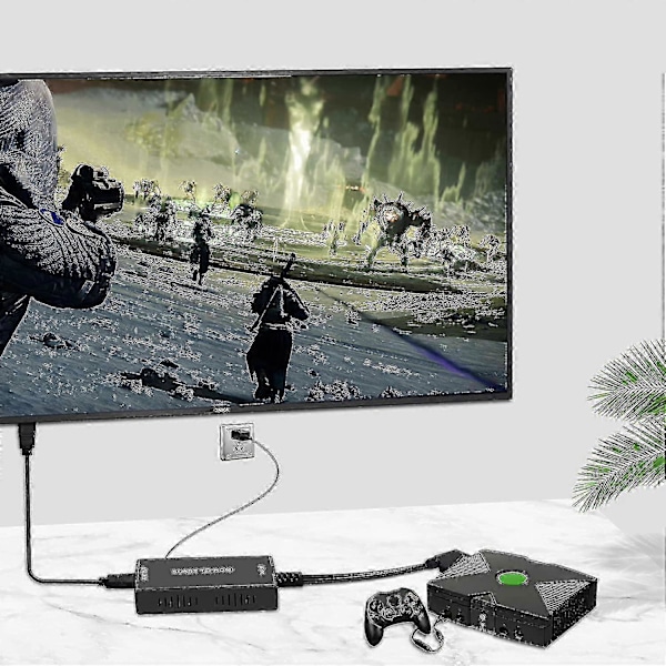Scart Till HDMI-omvandlare Med HDMI-kabel, Full HD 720p/1080p Switch Video Ljudomvandlare -JAP20211224169