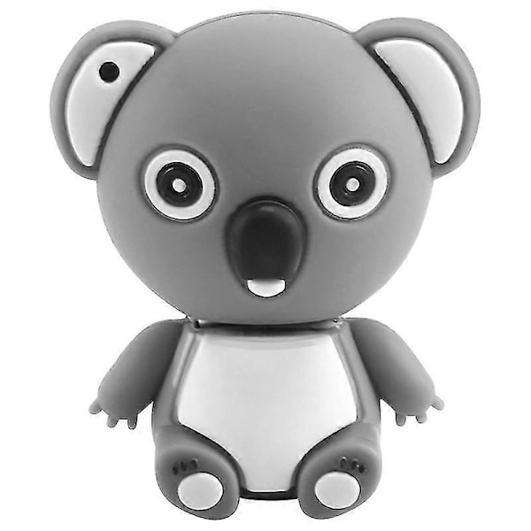 Formad Usb 2.0 Flash Disk Drive Lagringsminne Stick Tumme Pen Drive Mini Djur Tecknad Grå