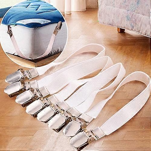 4 stk./sæt Lagner Stærke Elastiske Metal Nylon Fastgørelsesclips Holdere