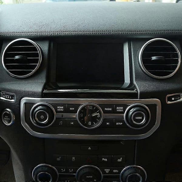 Bil Navigation GPS Skærm Under Panel Cover Trim Sticker Tilbehør Til Discovery 4 2008-2016 (sølv)