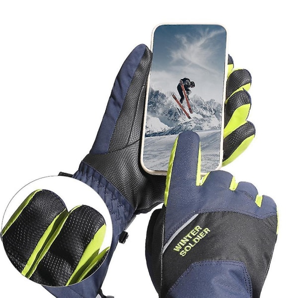 Vandtætte Ski- og Snehandsker, 3m New Sherry Vinter Varme Touch Screen Skihandsker M