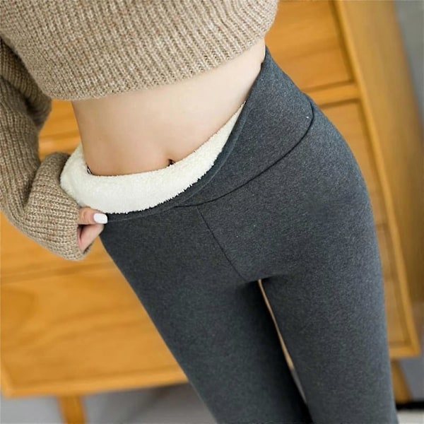 Naisten Talven Lämpimät Fleecevuoratut Leggingsit - Paksut Sukkahousut Lämpöhousut Lämpöleggingsit Aluskerrasto Lämmin-musta-2xl Black 4XL