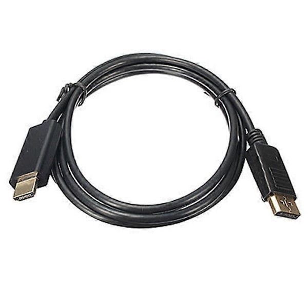 1,8 m Hög Klarhet 1080P Display Port DP Hane till HDMI-kompatibel Hane AV-Kabeladapter för PC Laptop