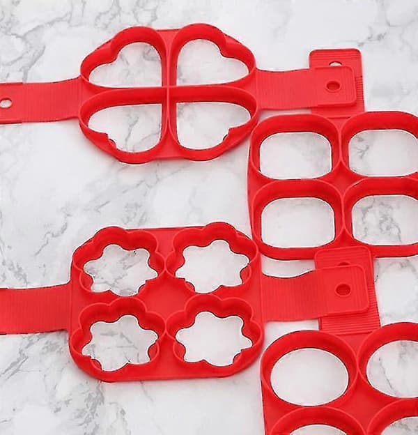 Non-stick silikon eggring pannekakerform, lekkasikkert design