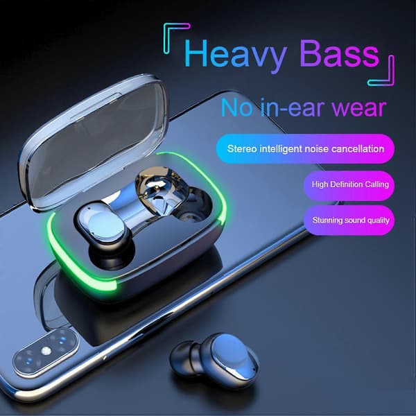 Bluetooth Øretelefon Trådløst Bluetooth Headset Mini Bluetooth Øretelefoner In-ear Stereo Ørepropper Til Sp