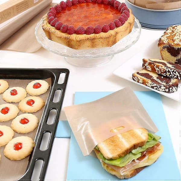 Permanent Bakefolie for Ovn, Gjenbrukbart Bakepapir, Kan Klippes Til, Non-Stick Bakematte, Hea