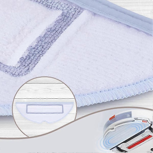 12 st Moppdukar För S7 T7s T7plus G10 Robotdammsugare Mikrofiber Vibrarise Moppduk Ersättning