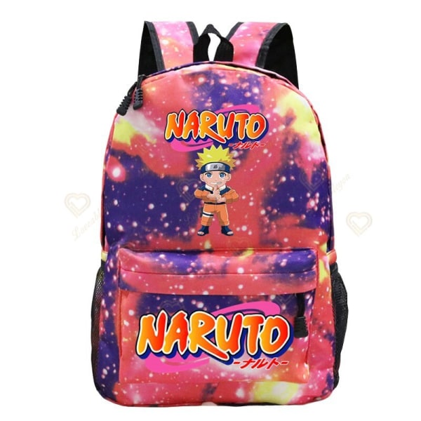 Anime Naruto Akatsuki Tryckt Galaxy Ryggsäck Barn Skolväska style 1