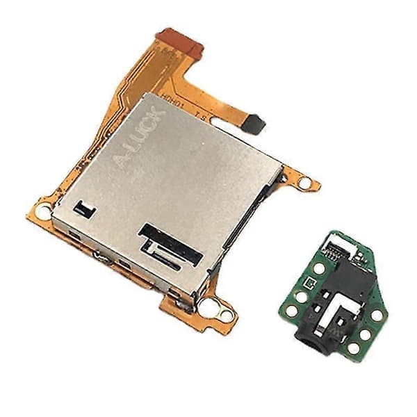 Til Switch Lite Spillekort Slot Læser Med Headset Audio Jack Socket Board Udskiftning Til Ns Switc