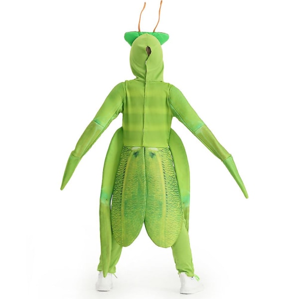 Kids Insect Bug Fancy Dress Halloween Cosplay Praying Mantis kostym för barn 10-12 Years Old