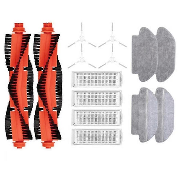 Filter for robotstøvsuger Mop 2s Mi Robot Vacuum Mop P Mijia Mop Kluter Hovedsidebørste Passer Xmstjqr2s
