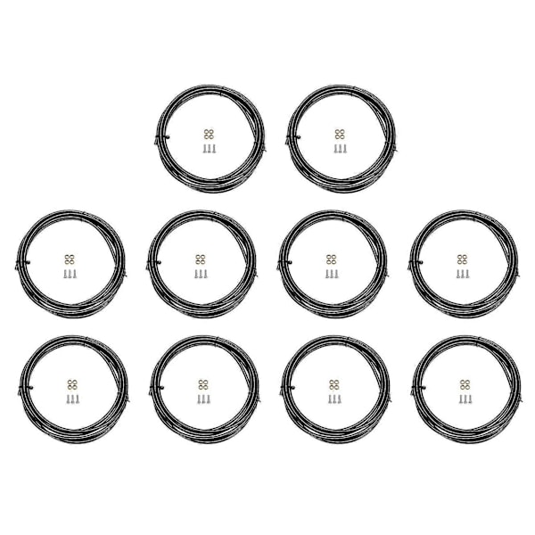 10x Bh90 Cykelbromsslang Hydraulisk Skivbromsslang 2,5m Kontaktinsats Olivset