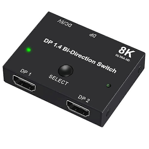 Displayport Switch 8k, Toveis Dp 1.4 Switch 8k @ 60hz, 4k @ 120hz, Displayport Switcher 1 Til