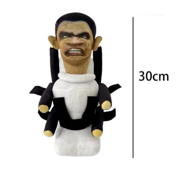 Skibidi Toalett Plysch 30cm Anime Plyschleksak Gosedjur Mjuka Roliga Plysch Barn Jul Födelsedagspresenter Docka 8pcs