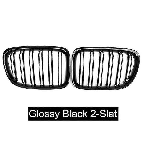 Blank Sort Front Kofanger Lamel Front Nyre Grill Til- X1 Serie E84 Sdrive Xdrive 2009-2015