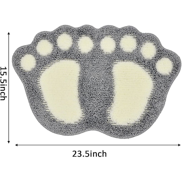 Tflycq Badrumsmattor Vattenabsorberande Halkfri Matta Används I Badrum, Dusch, Rum, Etc. Mjuk Mikrofiber Badrumsmatta Maskintvättbar Badrumsmatta Stora Fötter