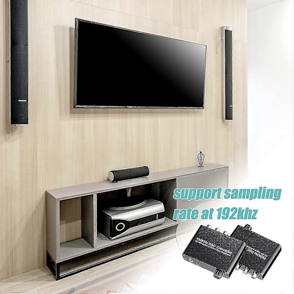 5.1ch DAC-omvandlare Ljuddekoder Digital Optisk Koaxial Toslink Till RCA 3.5mm Jack Stöd För Dolb