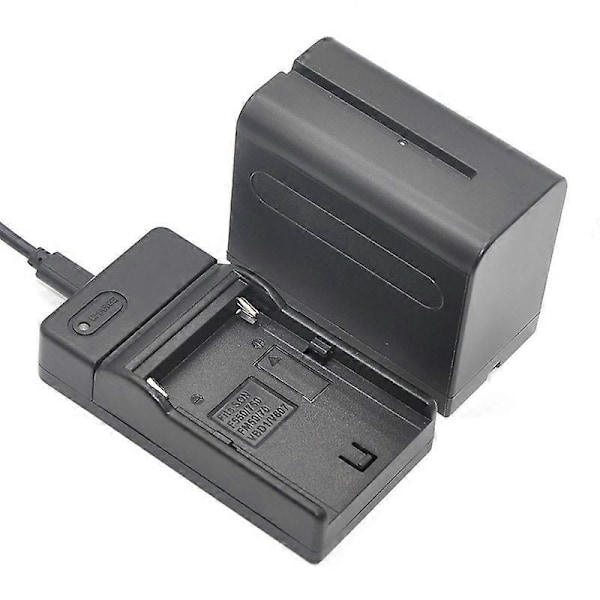 USB Batterilader Kompatibel Sony NP-F550/F570/F750/F970/F770/F960/F330 Action Camera