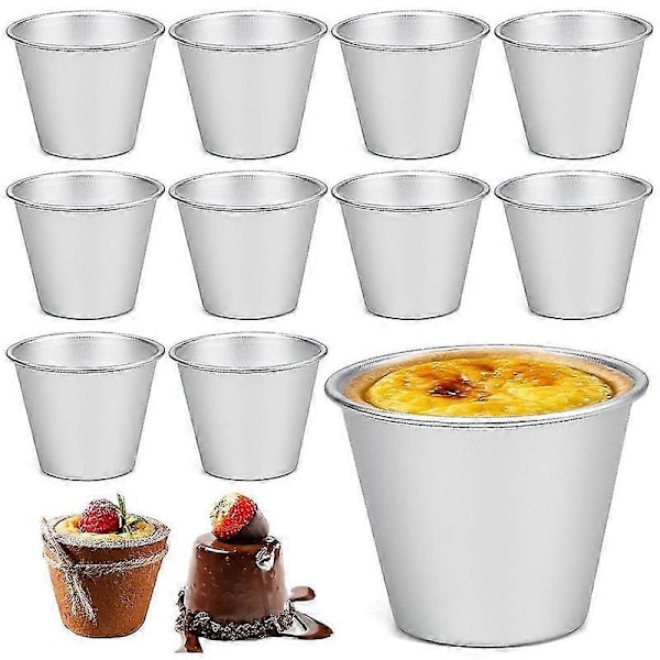 Buddingforme til bagning, mini forme til gør-det-selv madlavning buddingkopper æggetærteform muffinform cupcake