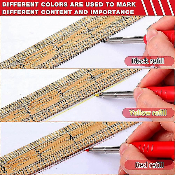 36 Stk. Tør Grafit Refill, 2,0 mm Tør Blyant Refill, Mekanisk Blyant Refill Til Solid Carpe
