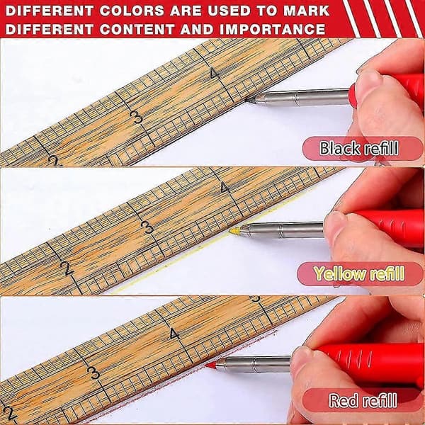 36 Stycken Torra Grafitstift, 2,0 mm Torra Pennstift, Mekaniska Pennstift För Solid Carpe