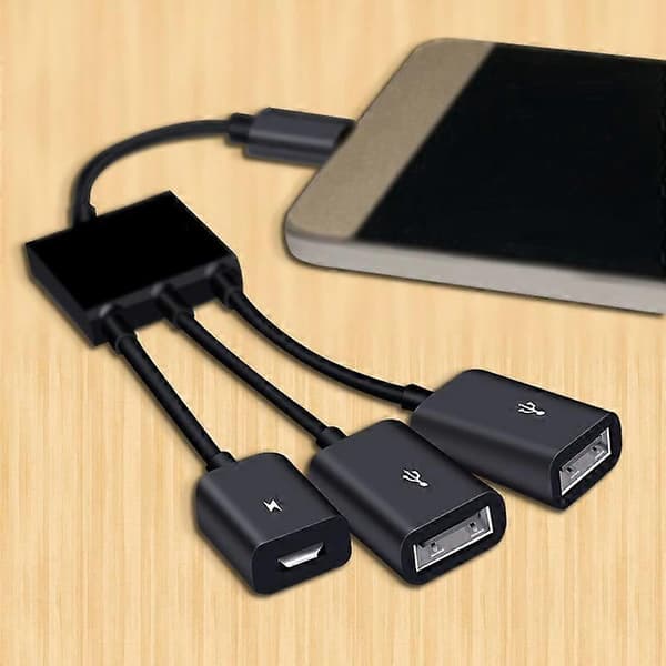 Konverteringskabel Plug Play Stabil Överföring PVC Typ-C till USB Adapterkabel för Telefon