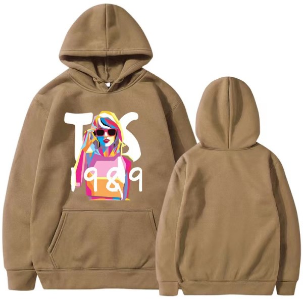 Taylor Swift the eras tour Taylor perifera hoodies vår och höst herr- och damtröjor Khaki XL