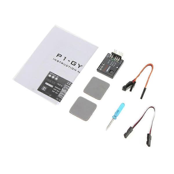 P1-gyro 3-akset Flight Controller Stabilisator System Gyro For Fixed Flying Wing Svart