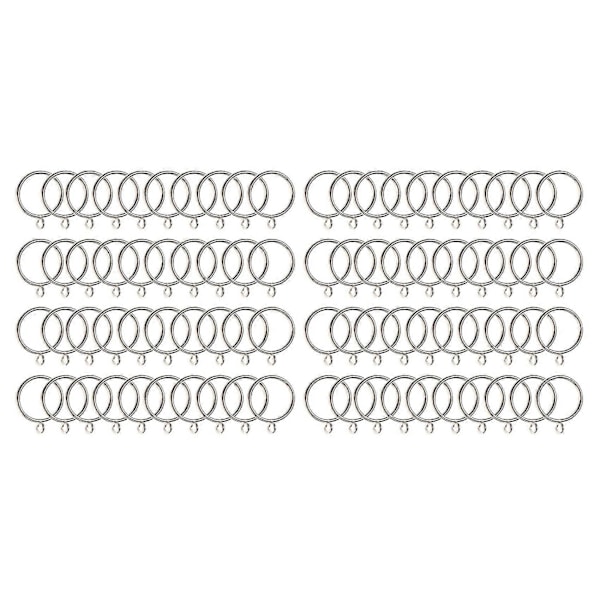 80-pack Gardinringar, 38 mm Innerdiameter Järngardinringar Hängande Ringar För Gardiner Och Stång