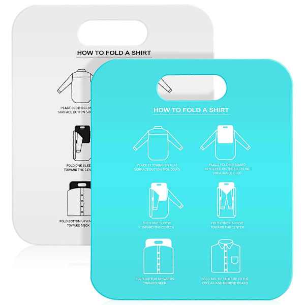 2 stk. Skjortefolder T-shirt Folder Tøj Foldebrætter Skjorte Foldebrætter Voksen T-shirt Foldere